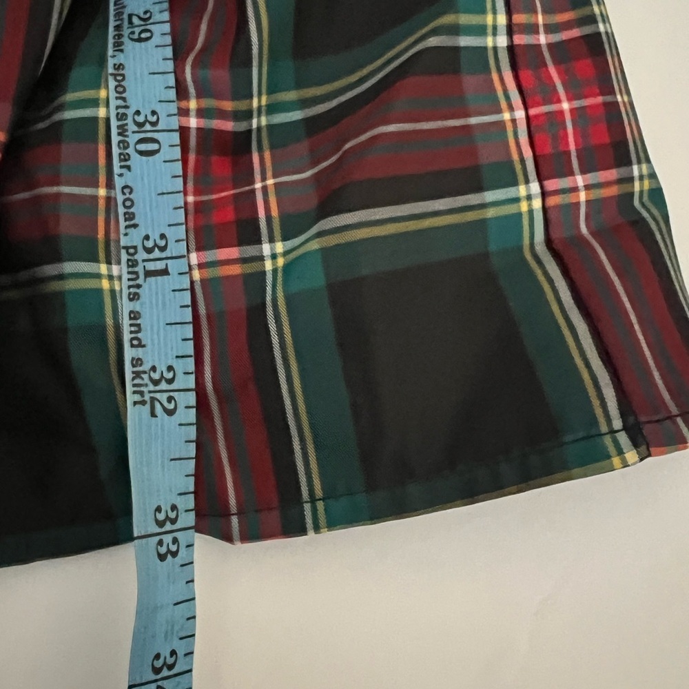 Tuckernuck Palmerston mini dress ladies size xs highland tartan plaid red black - Picture 11 of 11